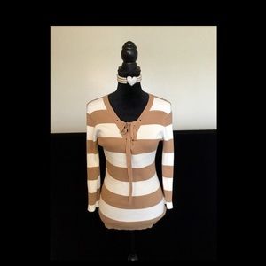 Women’s New York & Company Striped Sweater - Sz L